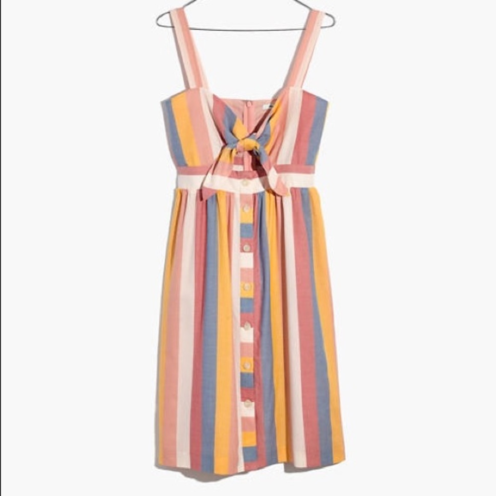 ✨ Madewell Tie-Front Cutout Dress 💓